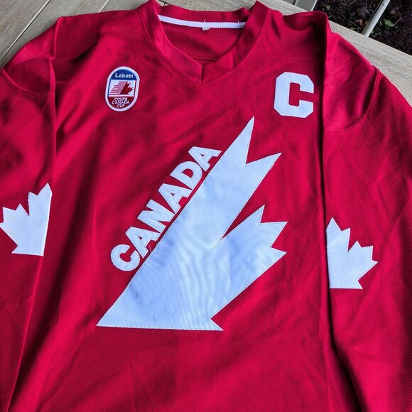 Vintage Labatt Blue Wayne Gretzky Team Canada Hockey Jersey Size XXXL - Picture 1 of 4